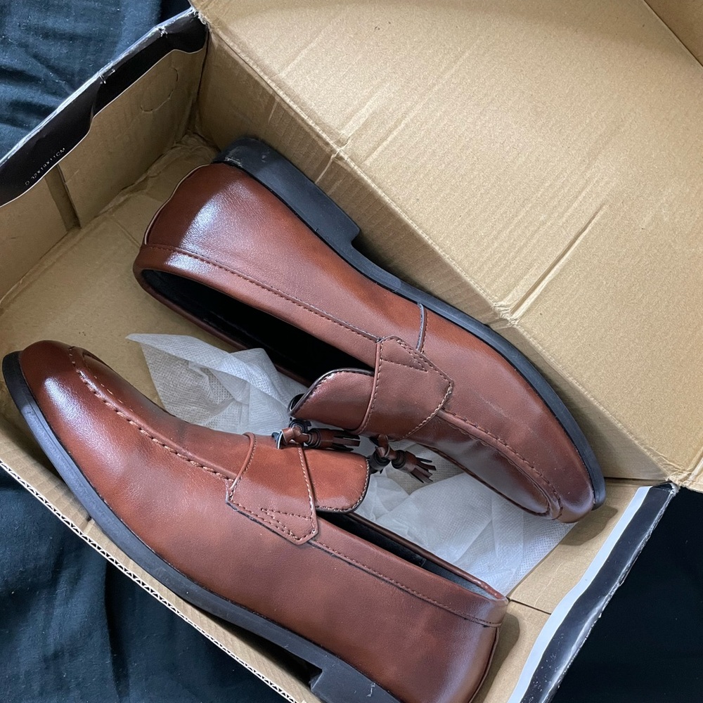 Guys Vintage Slip-on Tassel Loafers